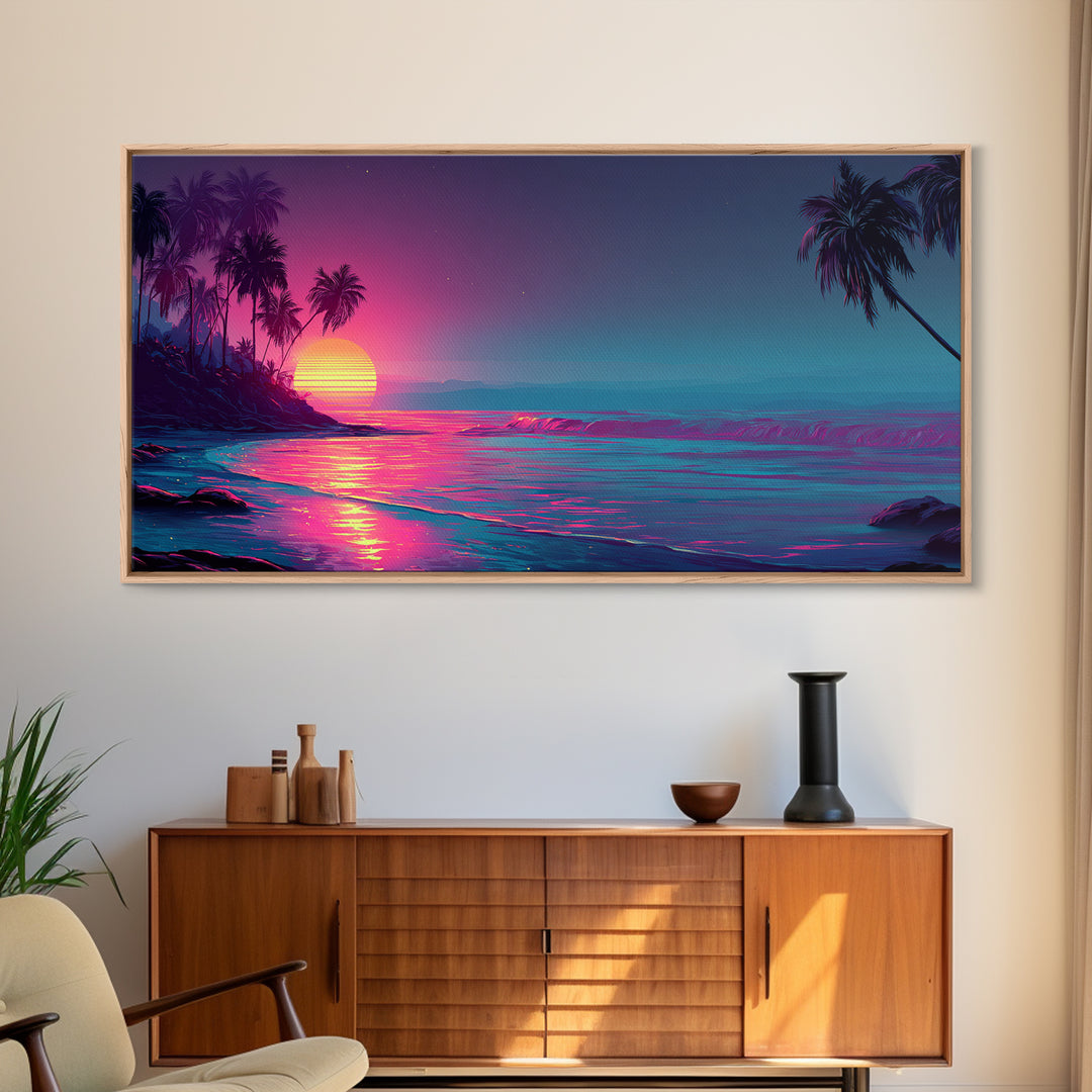 Mystical Spiral Staircase To Sunset Sky With Golden Light Framed Canvas Print Surreal Wall Art Decor