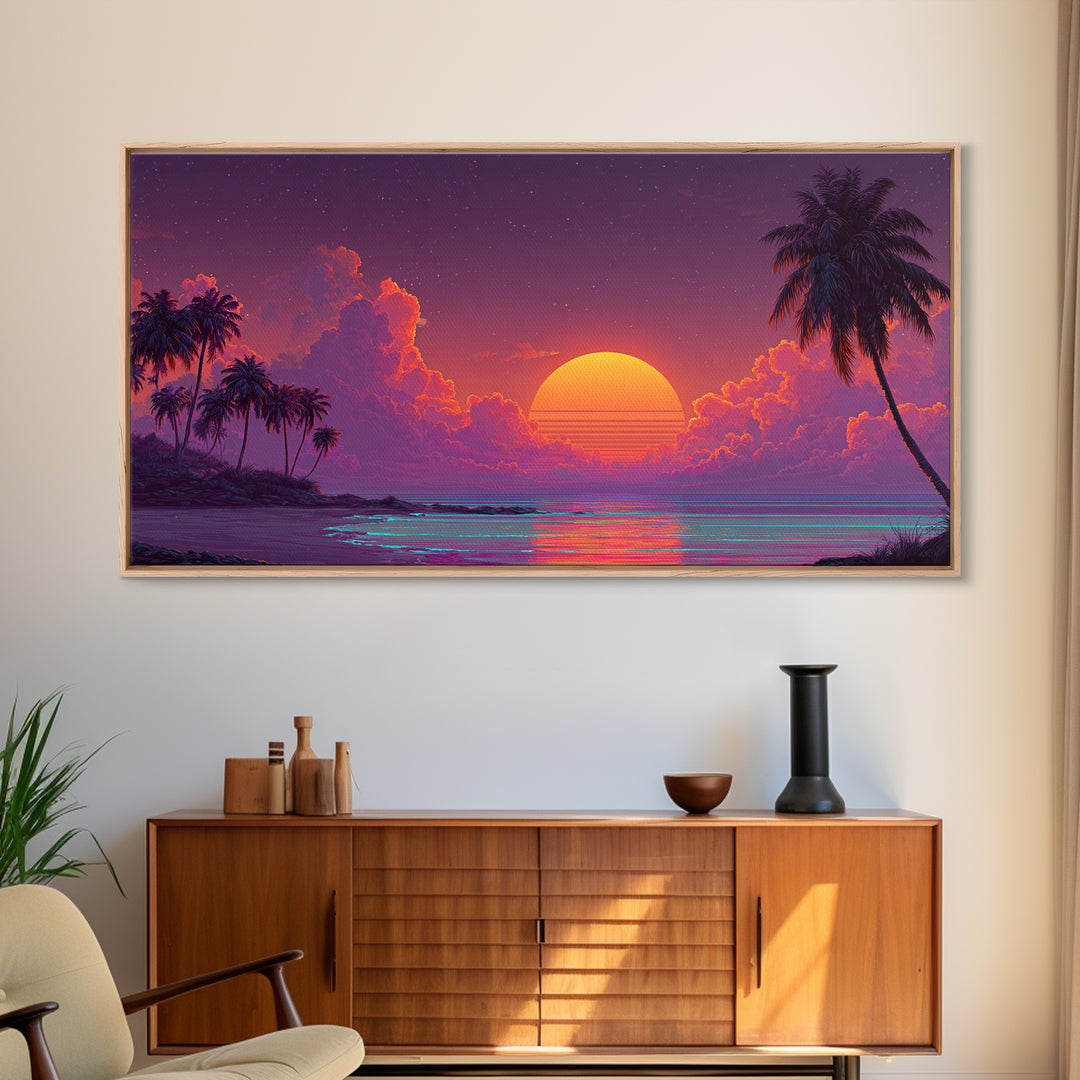 Dreamy Mystical Staircase In Purple And Blue Tones Abstract Fantasy Painting Canvas Print Wall Art For Living Room Boho Decor