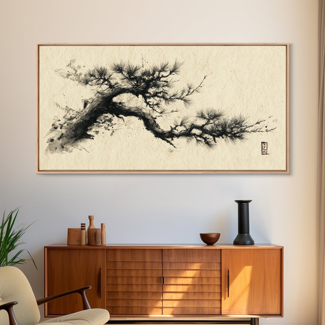 Peaceful Ocean Beach At Sunset Canvas Print Warm Tones Coastal Wall Art Large Framed Canvas Print Tropical Decor