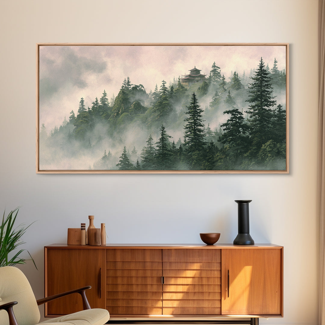 Surreal Female Face In Cosmic Space Canvas Print Large Wall Art Unique Aesthetic Home Decor
