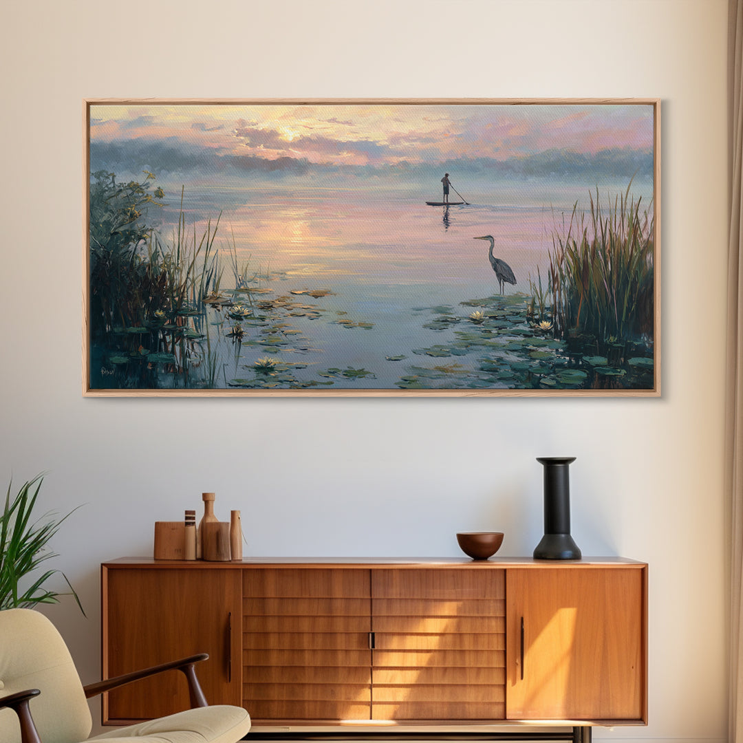 Dramatic Night Mountain Scene With Neon Glow And Digital Landscape Retro Futuristic Wall Art Canvas Print