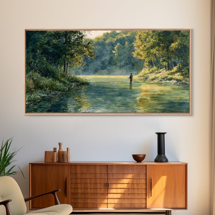 Stunning Sunset Over Majestic Mountain Landscape With Warm Light Large Framed Canvas Print Modern Wall Art For Living Room Decor