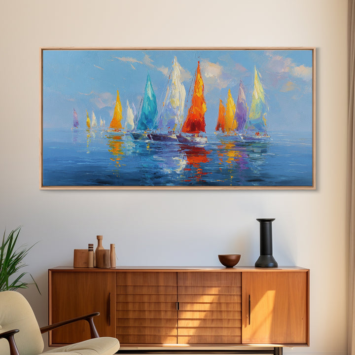 Surreal Vibrant Face In Landscape Creative Nature Wall Art Original Canvas Painting Modern Art Home Decor Gift