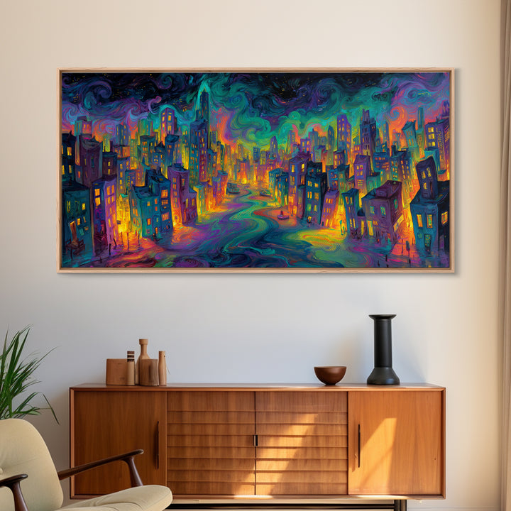 Golden Buddha Street Art Mural Framed Canvas Print Spiritual Wall Art Home Decor Contemporary Art Living Room Decor