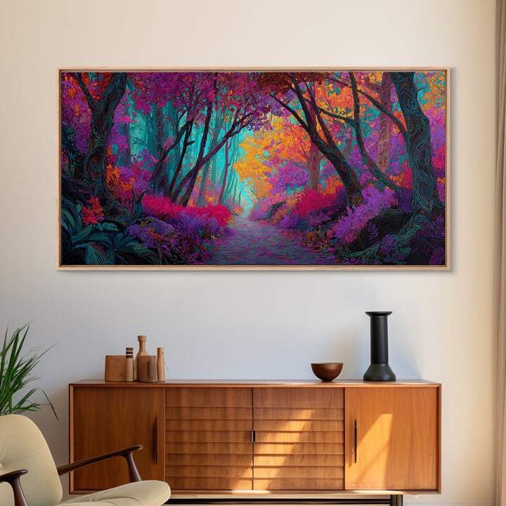 Quiet Desert Road Sunset Landscape Painting Large Wall Art Canvas Print Modern Rustic Home Decor Western Style
