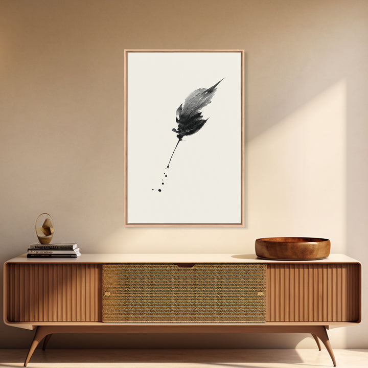 Serene Moonlit Mountain Lake Scene Landscape Painting Wall Art For Cozy Bedroom Decor Canvas Print