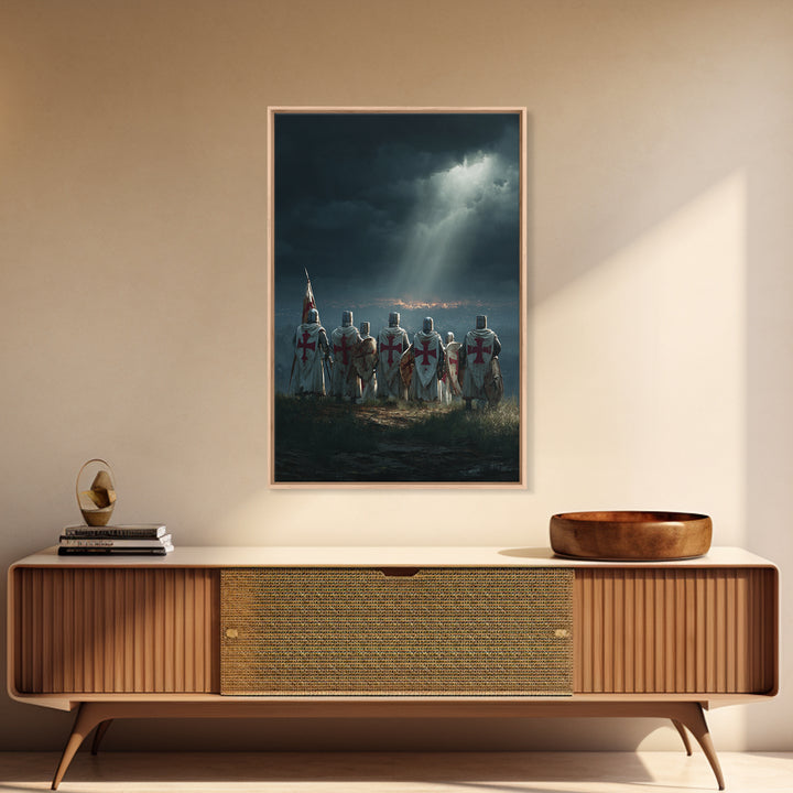 Realistic Polar Bear Urban Mural Wall Art Canvas Print For Contemporary Home And Eclectic Wall Decor