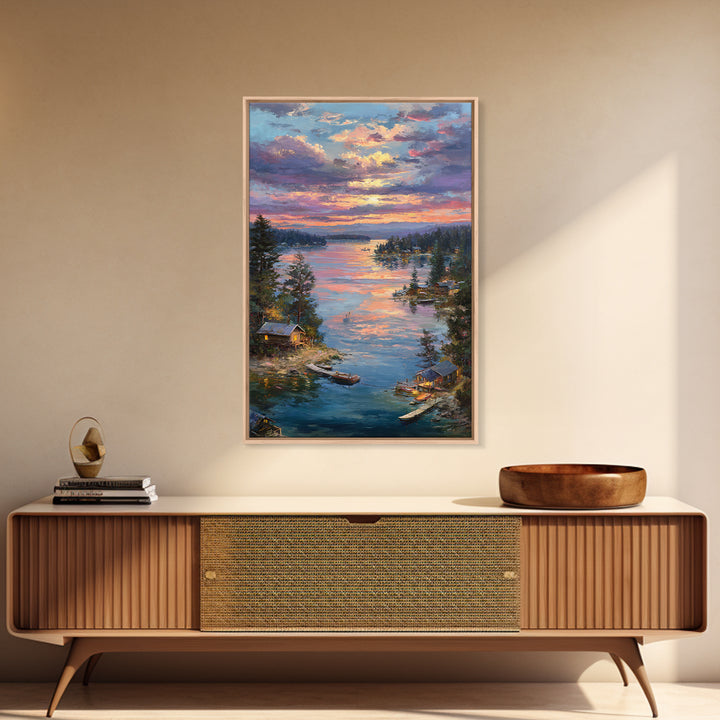 Historic Golden Dome Religious Islamic Wall Art Canvas Print Framed Decor Spiritual Artwork For Home Or Office Interior