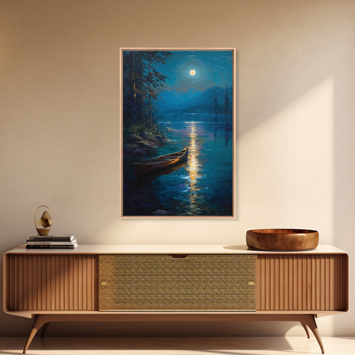 Spiritual Black And White Enso Circle Zen Minimalist Wall Art Canvas Print For Meditation Room
