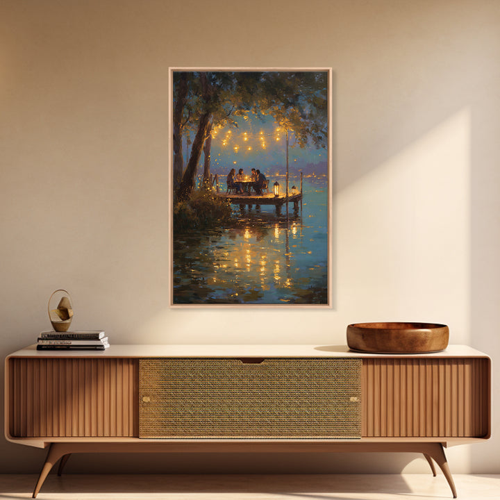 Vibrant Retro Futuristic Sunset With Lightning Over Neon Mountains Wall Art Canvas Print Modern Art For Home