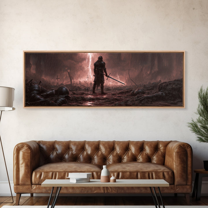 Abstract Cosmic Skyline At Night With Towering Skyscrapers Under Starry Sky Wall Art Modern Canvas Print