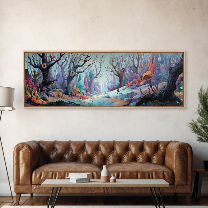 Medieval Knight Kneeling At Fallen Warrior Dramatic Oil Painting Wall Art Framed Canvas Print For Dark Academia And Gothic Home Decor
