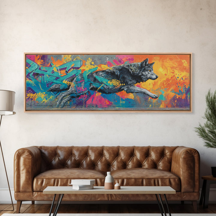 Illuminated Middle Eastern Night Market Painting Wall Art Framed Canvas Print Warm Vibrant Cultural Decor
