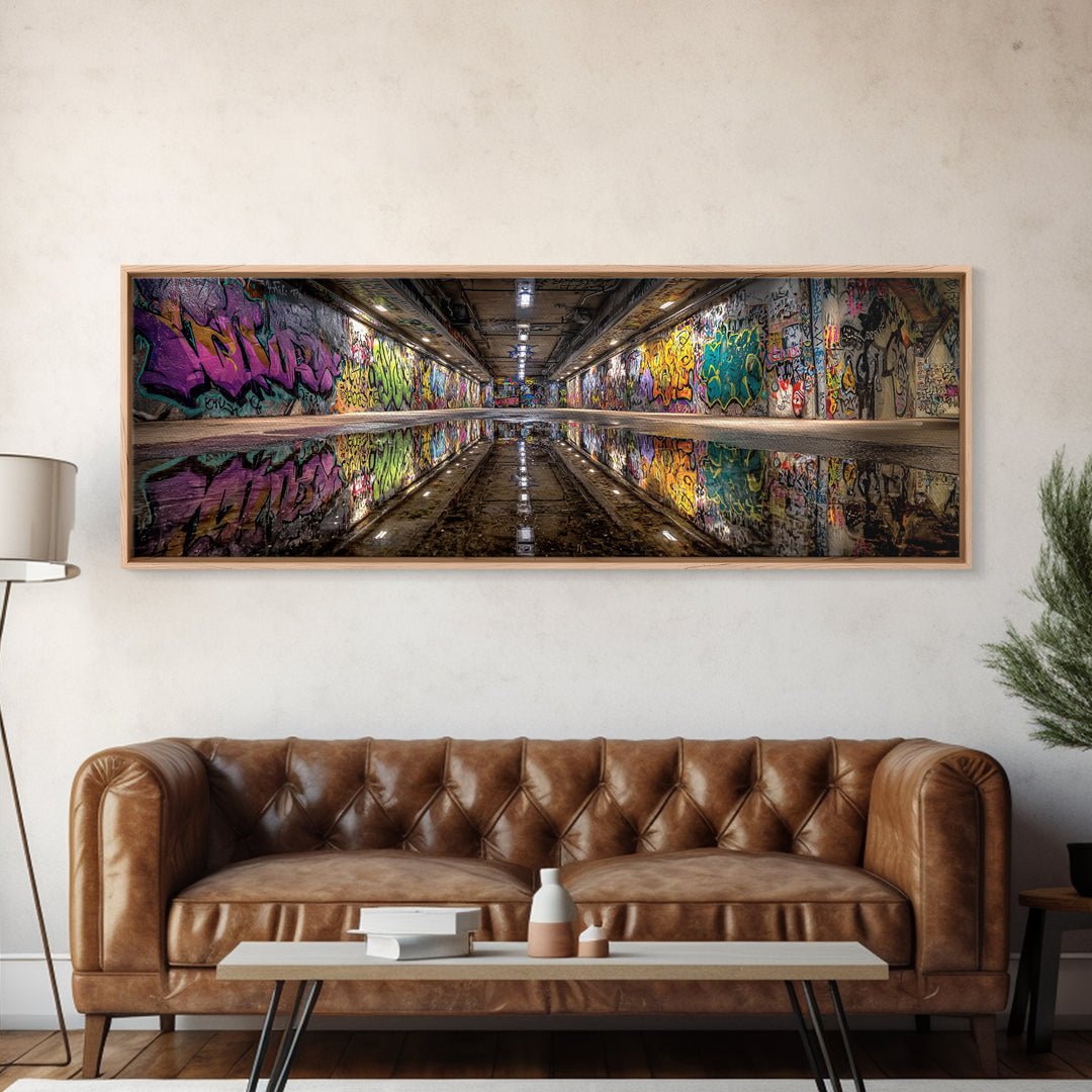 Majestic Desert Caravan Crossing Beautiful Mountain Landscape At Sunrise Western Wall Art For Rustic Home Decor Framed Canvas Print