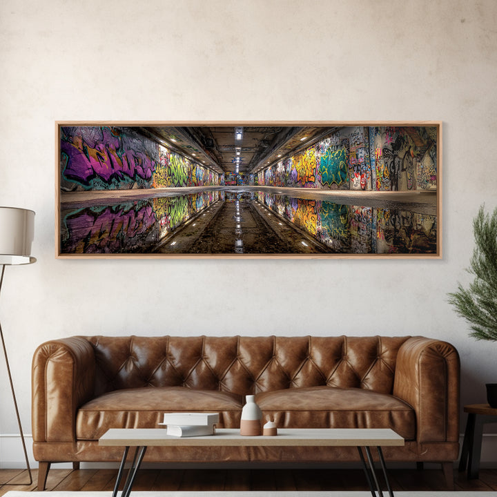 Majestic Desert Caravan Crossing Beautiful Mountain Landscape At Sunrise Western Wall Art For Rustic Home Decor Framed Canvas Print