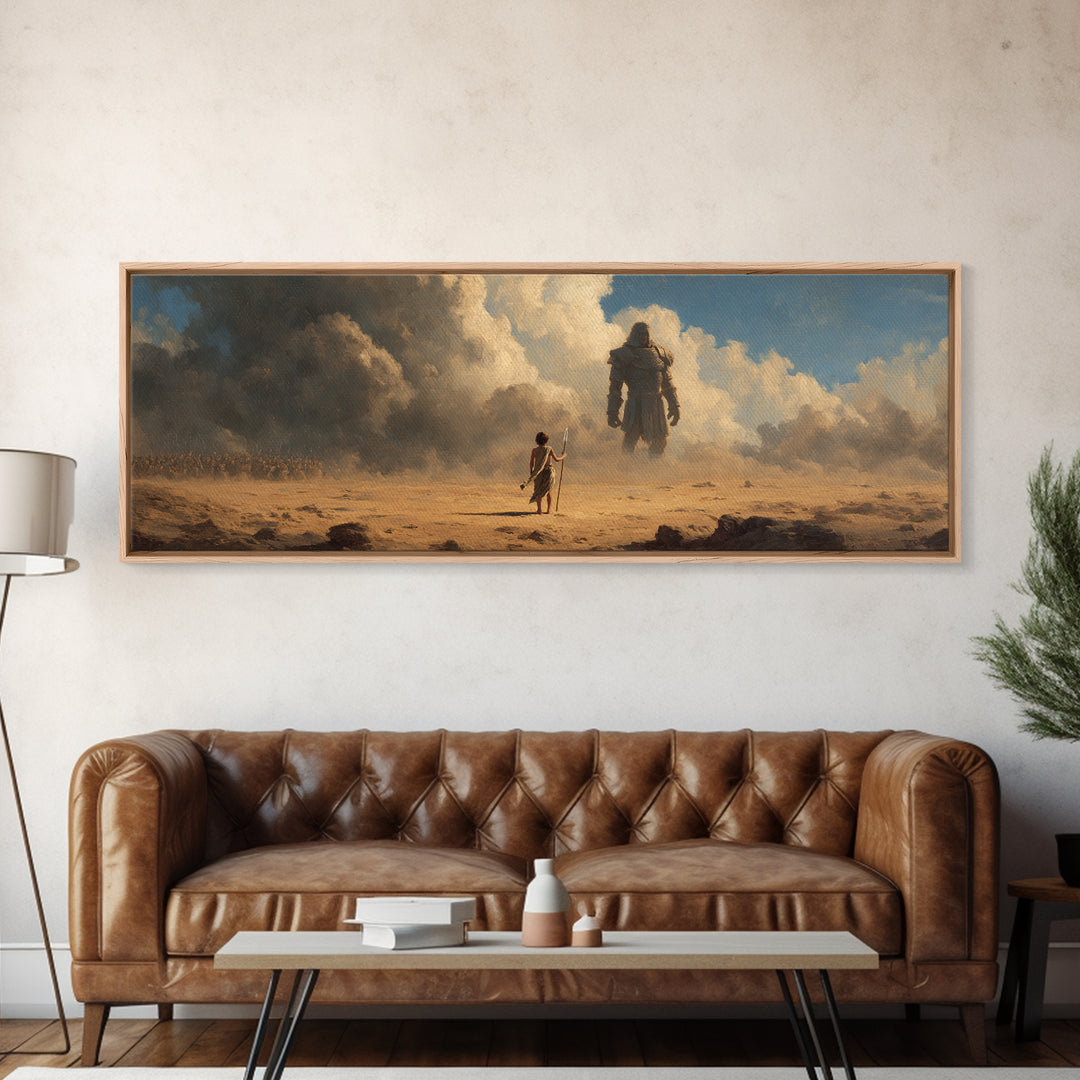 Ancient Wizard Studying In Mystic Laboratory With Magical Orbs Wall Art Canvas Print For Fantasy Home Decor And Book Lovers