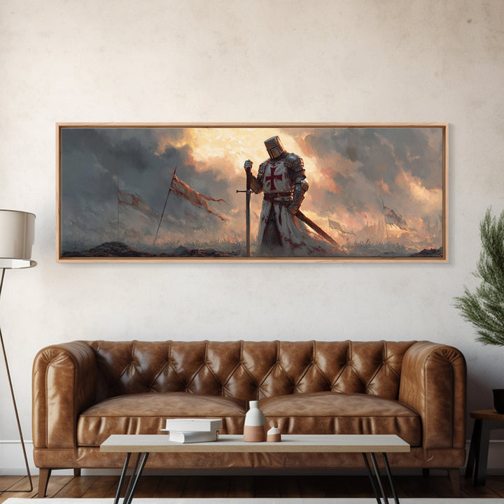 Peaceful Spiritual Study Room with Man and Child Reading Ancient Scrolls in Warm Natural Light Oil Painting Canvas Print