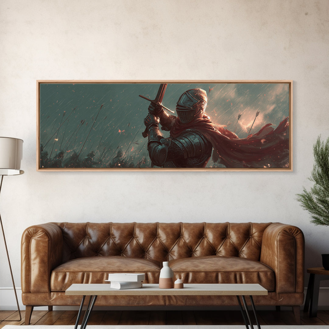 Spectacular Religious Painting Of Jesus Ascending Surrounded By Light And Disciples Wall Art Framed Canvas Print