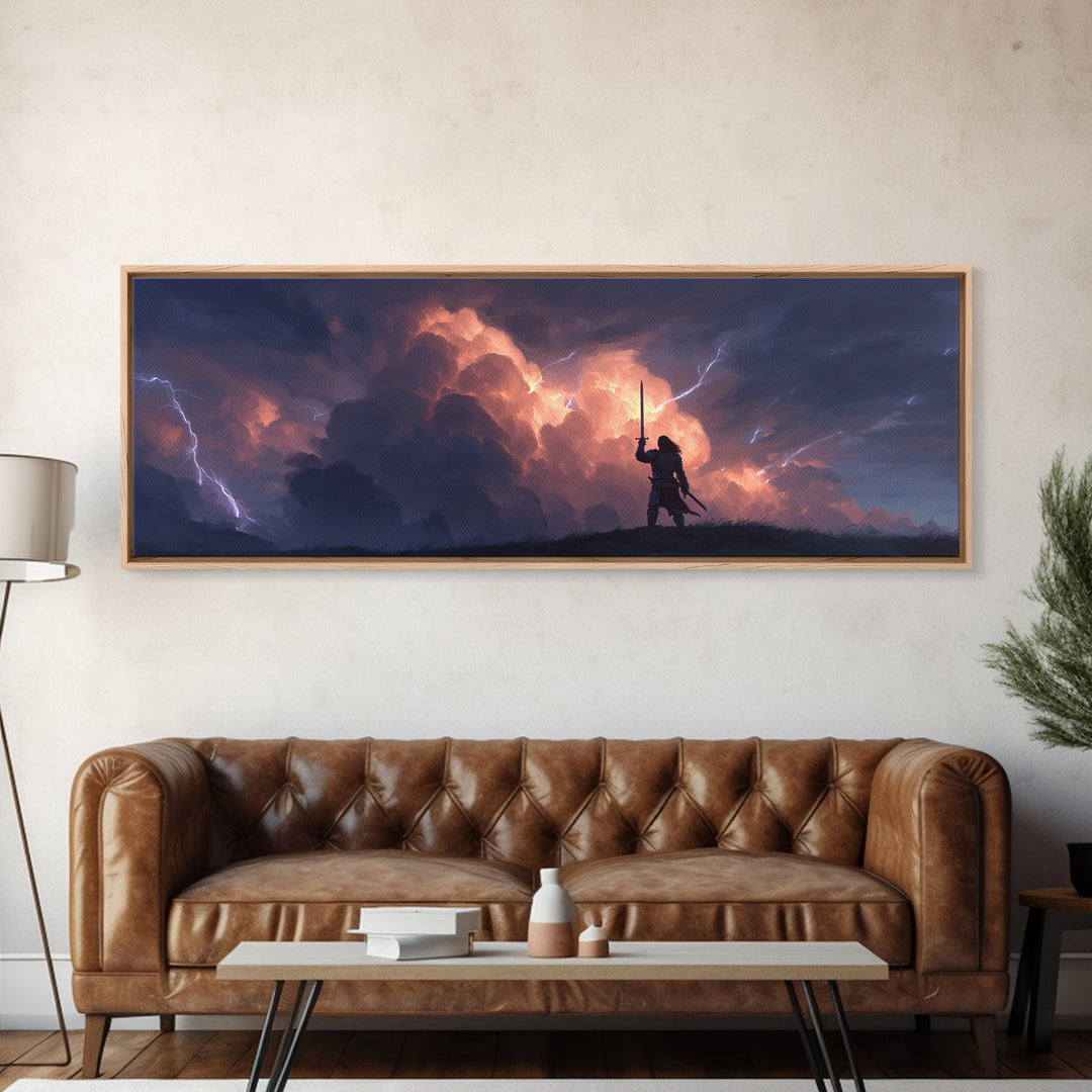 Panoramic Urban Graffiti Covered Stone Archway With Artistic Street Scene Framed Canvas Print