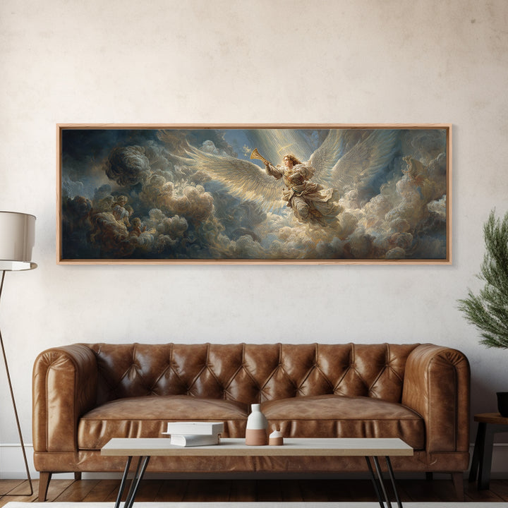 Vibrant Urban Graffiti Train Scene With Wolf Mural Street Art For Modern Living Room Decor And Unique Wall Art Framed Canvas Print
