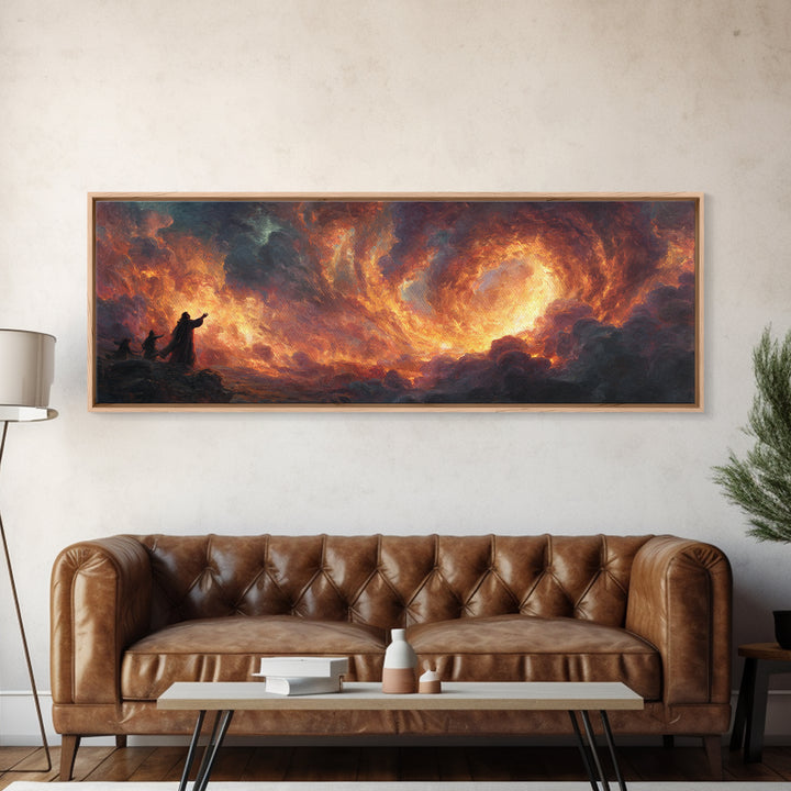 Biblical Scene Of Jesus And Disciples On Ship At Night Old World Religious Wall Art Canvas Print Home Decor