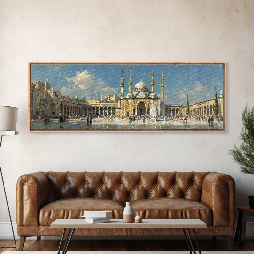 Serene Landscape Painting Of River With Trees And Boathouse In Classic European Style Original Wall Art