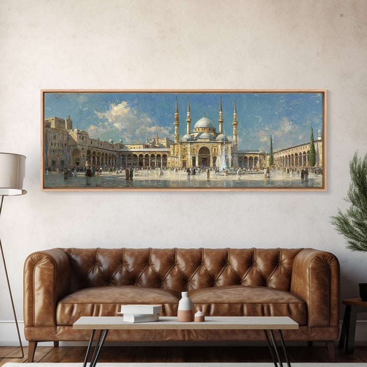 Serene Landscape Painting Of River With Trees And Boathouse In Classic European Style Original Wall Art
