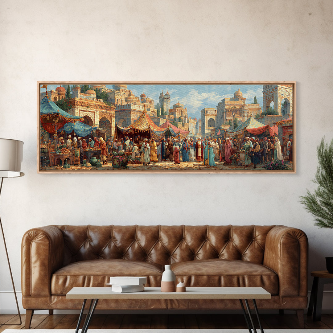 Knight In Armor Kneeling At Church Altar Under Dramatic Sun Rays Framed Canvas Print For Medieval Art Wall Decor And Gifts