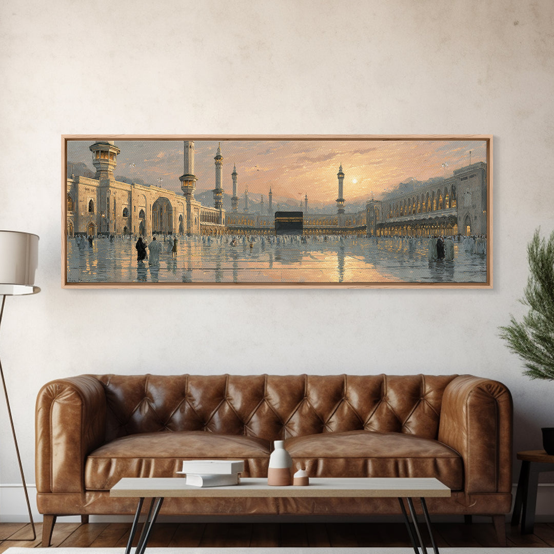 Vibrant Urban Graffiti Street Scene With Reflections Moody Wall Art Canvas Print