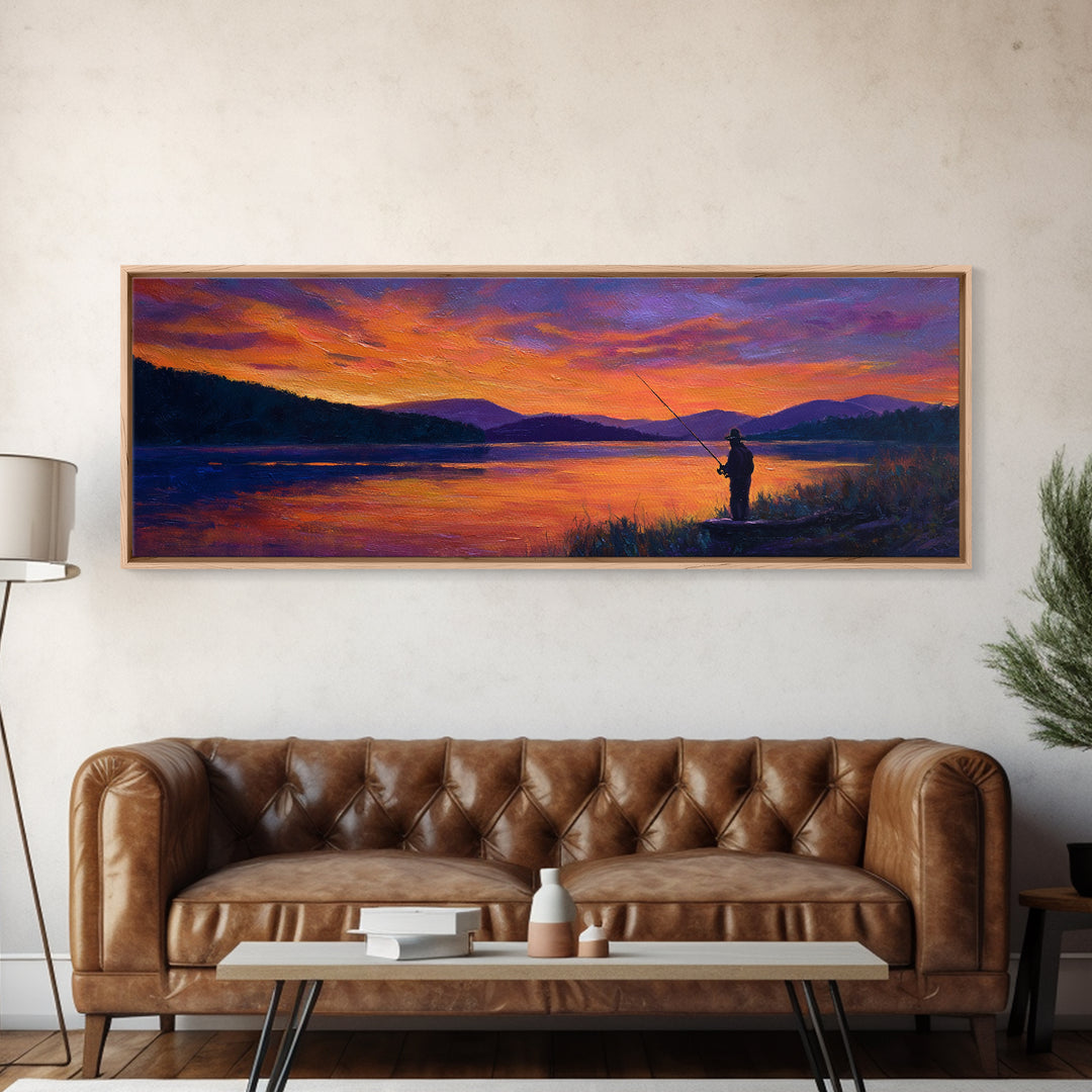 Majestic Islamic Holy Site Sunset Panorama Painting Framed Canvas Print For Spiritual Wall Decor
