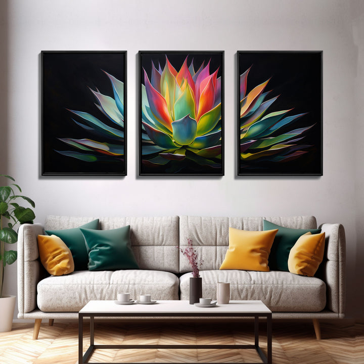 Modern Home Decor, Set Of 3 Prints Botanical Print Desert Art Cactus Print Set Bathroom Wall Art Prints, Bedroom Wall Art, Southwestern Art