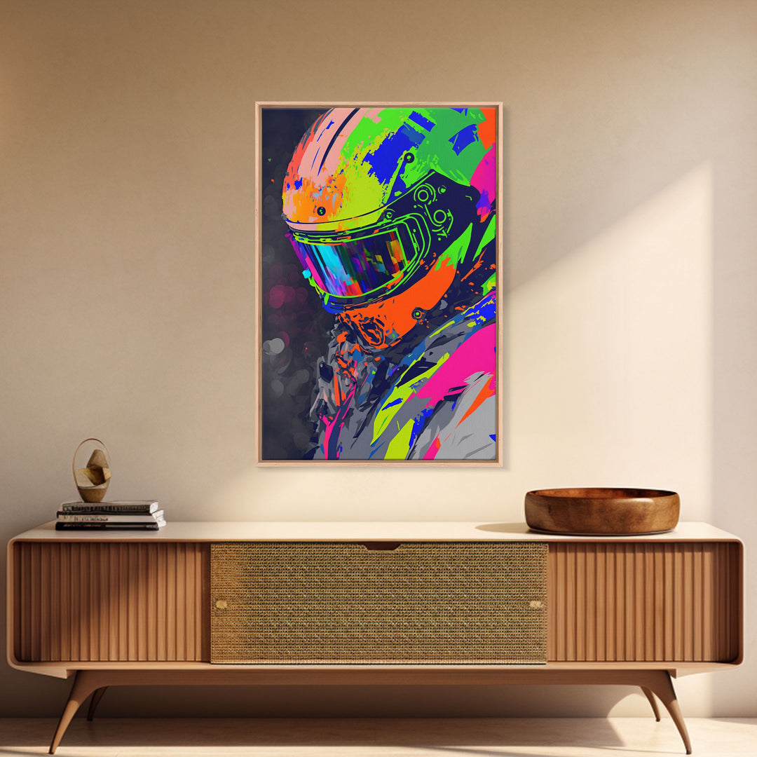 Motorcycle wall art framed print, Motorcycle poster print, MotoGP art, Motorcycle gifts, Motorcycle gift, Biker gift ready to hang print