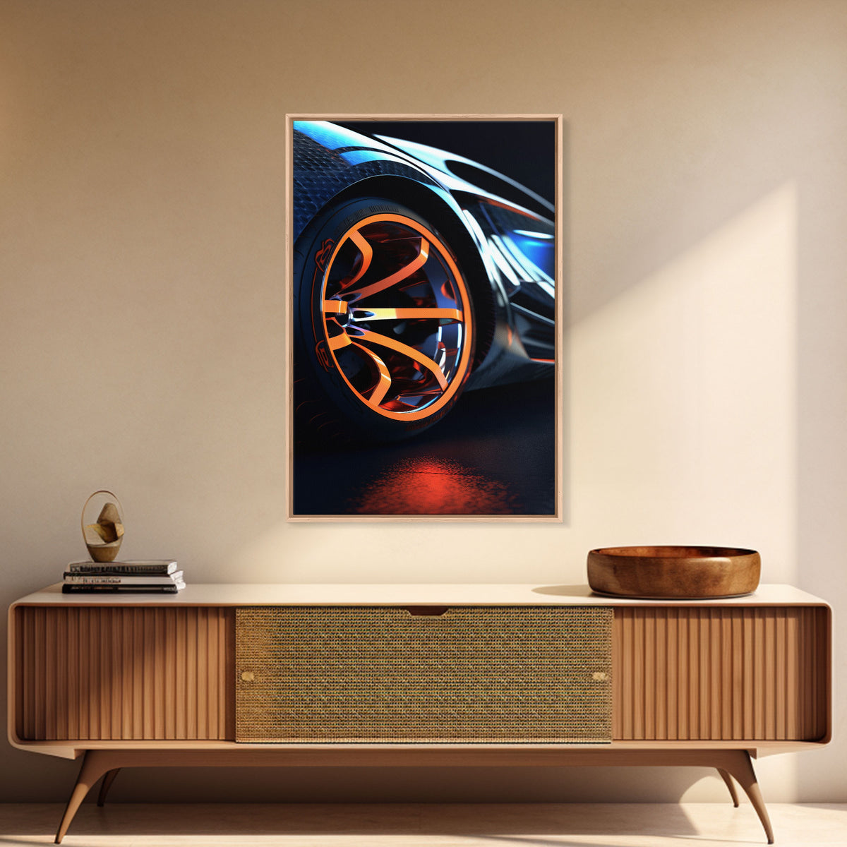 Car Guy Wall Art, Exotic Super Car Deep Dish Rims, Office or Man Cave Art, Automotive Photography, Sports Car Wall Art