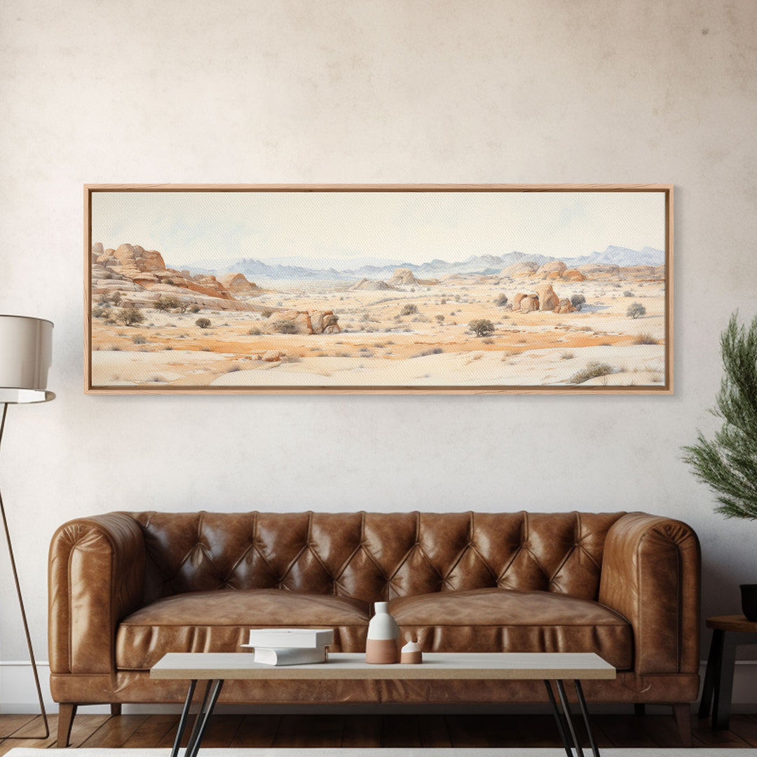 Arches National Park Poster, Utah, Extra Large Horizontal Wall Art, Watercolor Travel Print, Framed Canvas Print Wall Decor