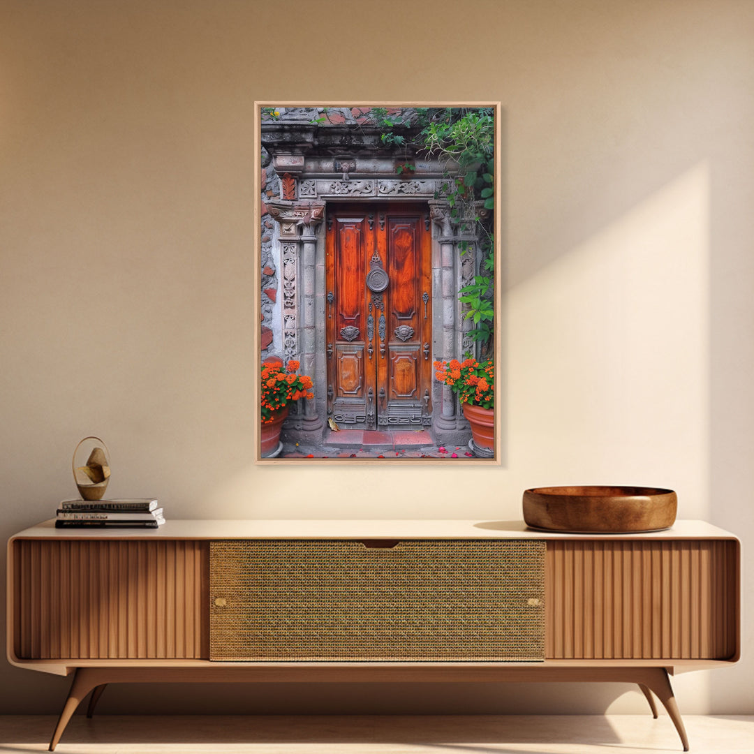 Change345 Colorful Indian Architecture Canvas Print, Traditional Art if India, Photography Print, Indian Wall Art, Living Room Decor
