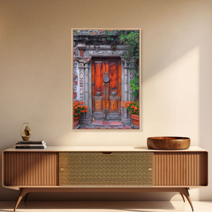 Change345 Colorful Indian Architecture Canvas Print, Traditional Art if India, Photography Print, Indian Wall Art, Living Room Decor