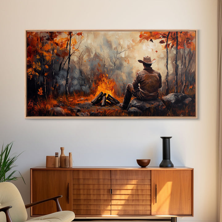 Retro winter-inspired Framed Canvas Print of a woman in a pink hat enjoying a cup of coffee background, perfect as unique vintage wall art