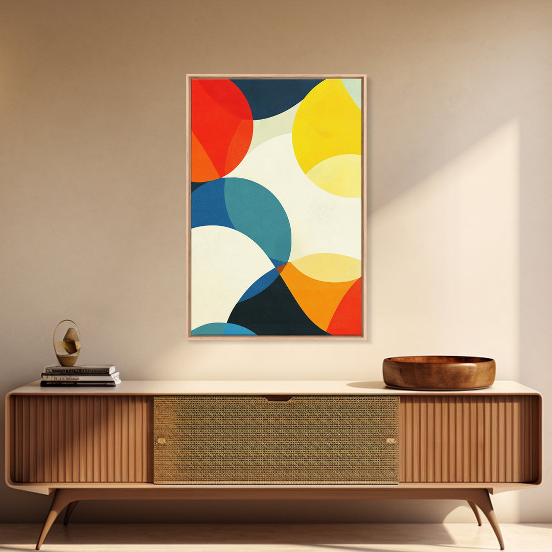 Large Colorful Abstract Art Painting Canvas Print, Abstract Extra Large Wall Art, Vertical Print