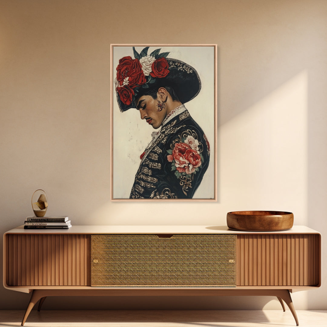 Abstract Wall Art Bullfighter Painting Print, Corrida Wall Art, Chicano Art, Spanish Home Decor, Modern Wall Art Living Room Wall Art, Mexicano Art