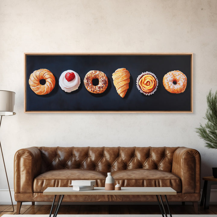 Pastries Painting Print, Bakery Wall Art, Art for Bakery, Food Painting, Kitchen Decor, Food Art, Food Paintings, Food Illustration