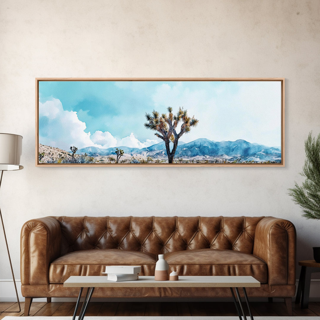 Joshua Tree Painting Print, Canvas Print, California Wall Art, California Painting, California Desert Wall Art, Landscape Paint of Joshua Tree