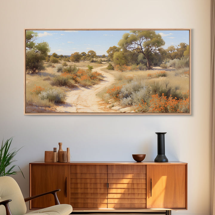 Landscape Oil Painting Canvas Print, West Texas Wall Art, West Texas Prairies, Made in Texas, Texan Art