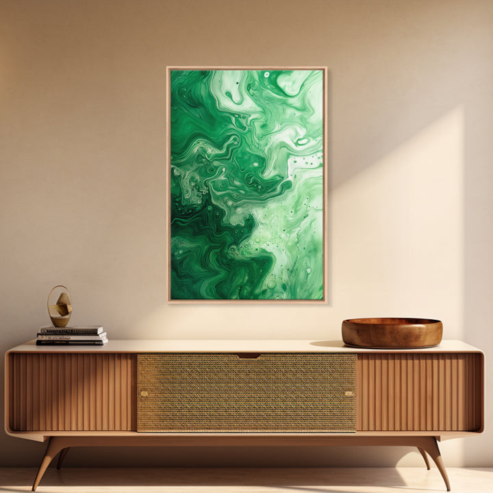 Abstract Sage Green Canvas Print, Modern Wall Art, Minimalist Home Decor, Wabi Sabi Wall Art, Farmhouse Living Room Decor