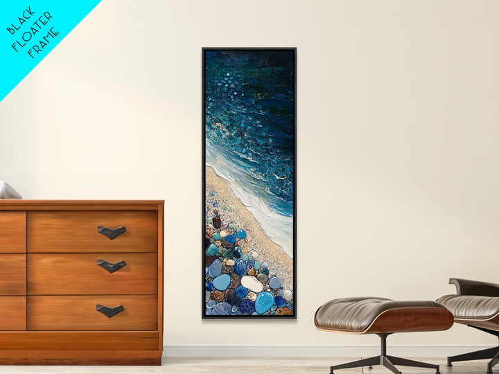 Mystical Torch, phoenix metal art, wabi sabi art, framed canvas, Ozymandias art, dark romance painting, blue and green wall art