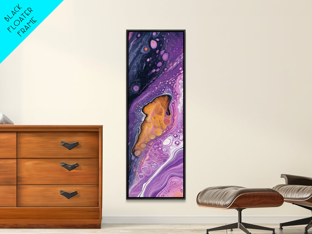 Abstract Purple Swirl, moody art, pink abstract art, sacred geometry wall art, therapy art, framed canvas print, living room art