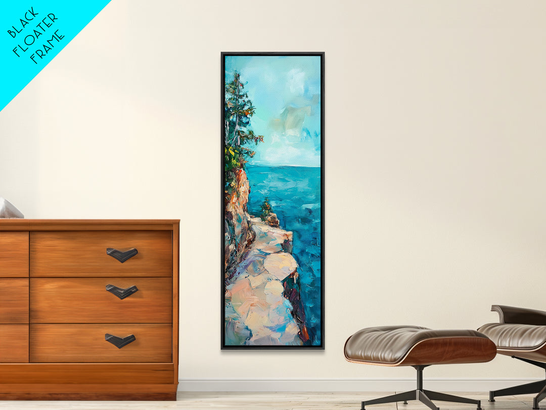 Lake Tahoe Art, Pine Tree Art, Nature Landscape, Above Sofa Art, Rustic Wall Art, Canvas Print, Living Room Art, Gift Idea