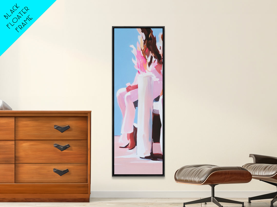 Contemporary Fashion, Artistic Pose, Abstract Detail, Canvas Print, Minimalist Art, Fashion Wall Decor, Chic Home Style, Modern Aesthetic