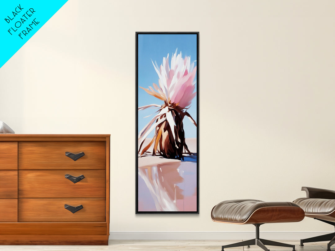 Desert Bloom, Dried Flower, Boho, Nature Wall Art, Rustic Aesthetic, Earthy Tones, Autumn Decor, Framed Canvas Print