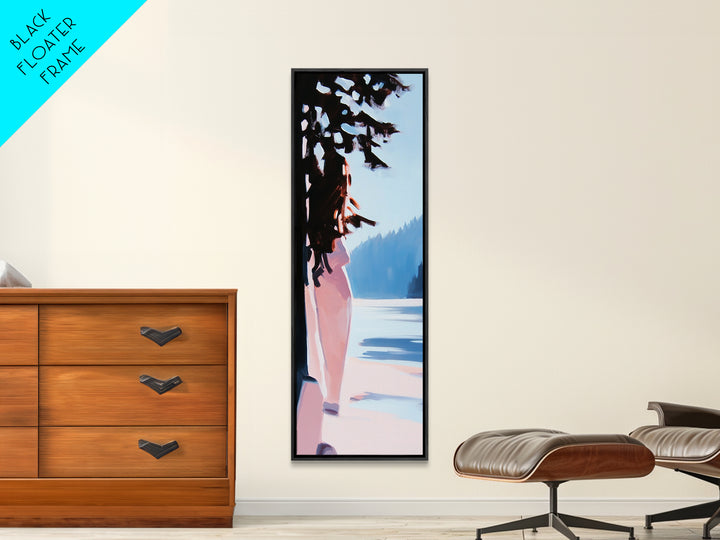 Abstract Nature, Impressionist Landscape, Modern Art, Framed Canvas Print, Minimalist Painting, Office Decor, Living Room Wall Art