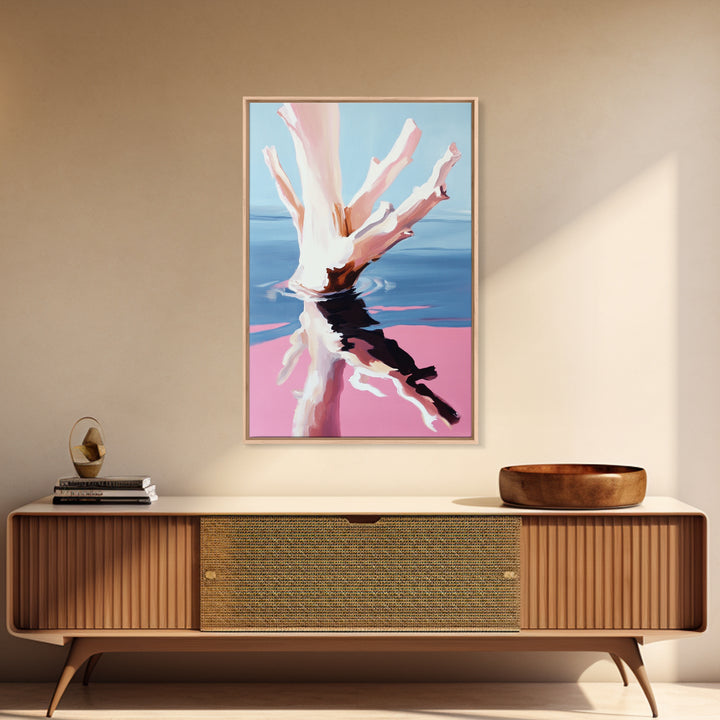 Abstract, Ocean Reflection, Coastal Art, Canvas Print, Modern Beach Wall Art, Minimalist Decor, Water Painting, Living Room Wall Art